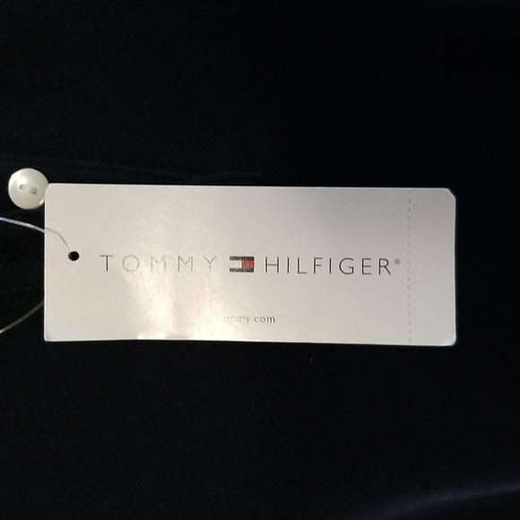 TOMMY HILFIGER Vintage 90s Polo Dress Black Large NWT - Picture 4 of 7